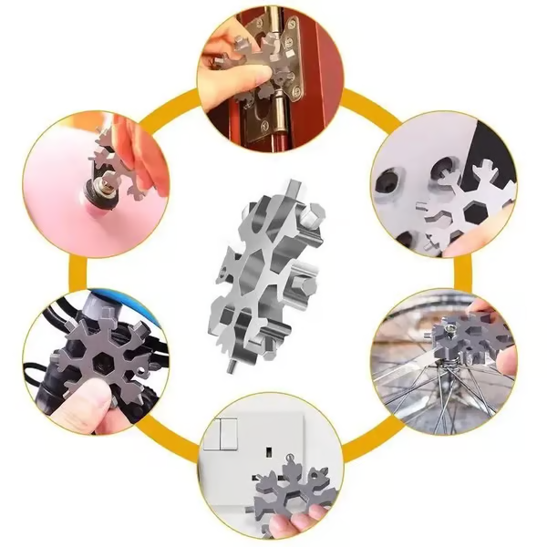 🎁Last Day 49% OFF -❄️18-in-1 Snowflake-shaped Multi-Function Screwdriver and Wrench
