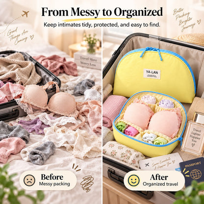 🔥Last Day 50% OFF🔥 3-in-1 Travel Underwear Storage Bag | Bra Panties Socks Organizer Pouch
