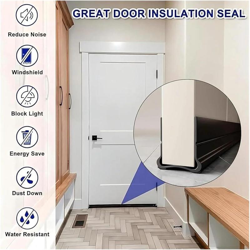 🚪 Triple Seal Door Draft Stopper For Wind, Noise & Dust Protection ❄️