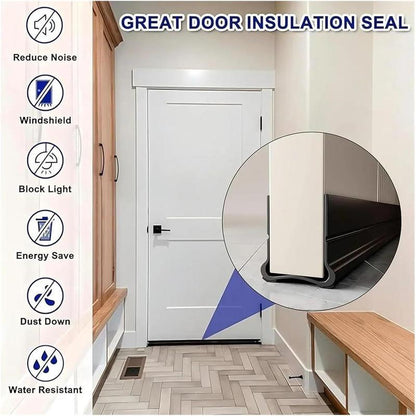 🚪 Triple Seal Door Draft Stopper For Wind, Noise & Dust Protection ❄️