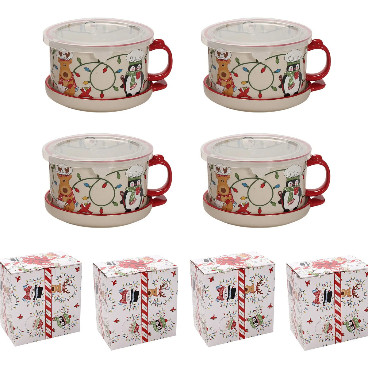 🎅Christmas New🎅25-oz Mug Meals w/ Lid-its