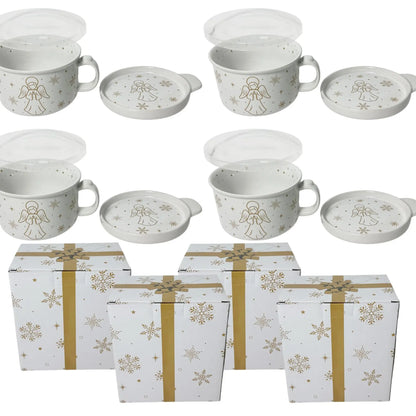🎅Christmas New🎅25-oz Mug Meals w/ Lid-its