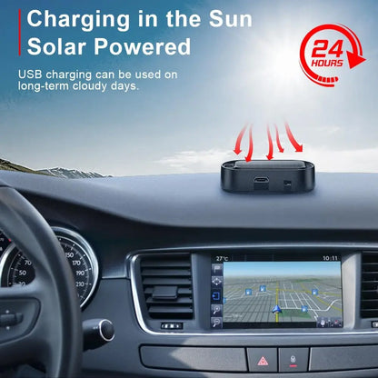 Solar Powered Fake Car Alarm Light – Auto Sensor Simulated LED Security Flashing Lamp