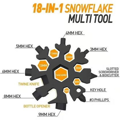 🎁Last Day 49% OFF -❄️18-in-1 Snowflake-shaped Multi-Function Screwdriver and Wrench